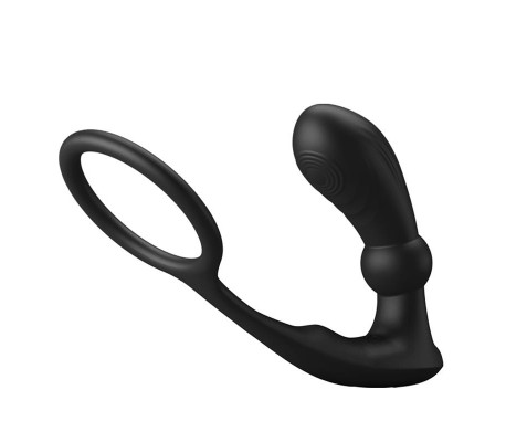 Warren Plug Anal y Anillo para el Pene con Vibración y Pulsación a Control Remoto