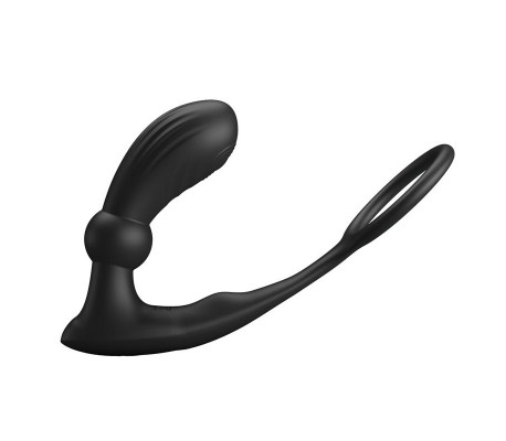 Warren Plug Anal y Anillo para el Pene con Vibración y Pulsación a Control Remoto