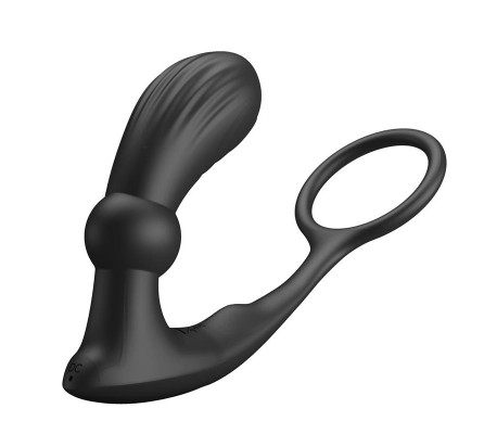 Warren Plug Anal y Anillo para el Pene con Vibración y Pulsación a Control Remoto