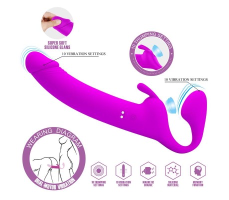 Zanini Vibrador sin Arnés Silicona