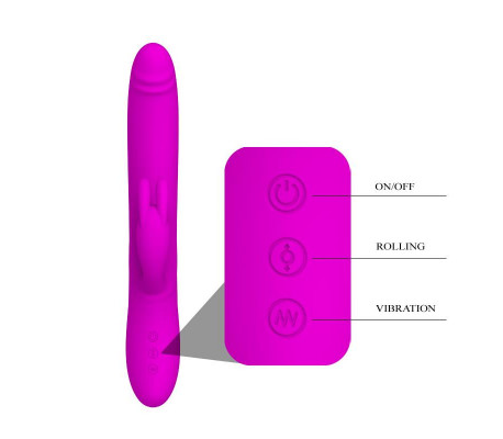 Vibrador y Rotador Byron Color Púrpura