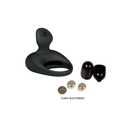 Pretty Love Anillo Vibrador Tonguo Negro
