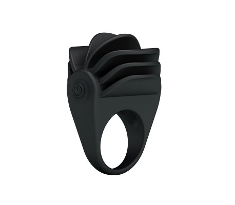 Pretty Love Anillo Vibrador Chester Color Negro