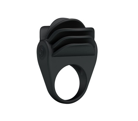 Pretty Love Anillo Vibrador Chester Color Negro