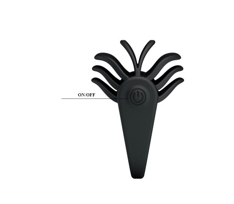 Pretty Love Anillo Vibrador Chester Color Negro