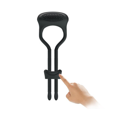 Pretty Love Anillo Vibrador Curitis Color Negro