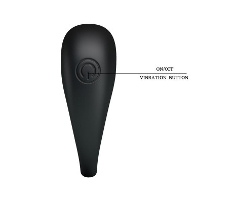 Pretty Love Anillo Vibrador Trap Color Negro