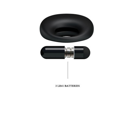 Pretty Love Anillo Vibrador Trap Color Negro
