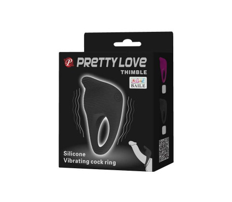 Anillo Vibrador Thimble Negro