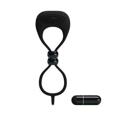 Pretty Love Anillo Vibrador Locker Color Negro