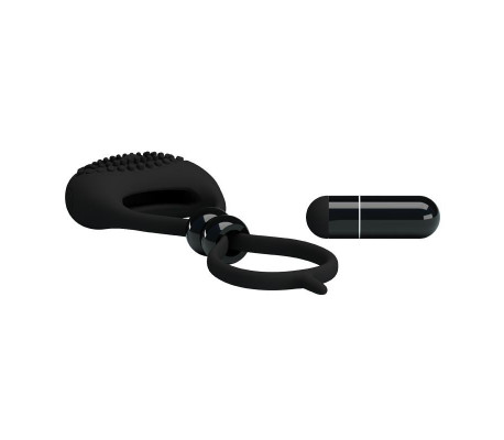 Pretty Love Anillo Vibrador Locker Color Negro