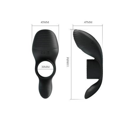 Anillo para el Pene con Vibración USB Silicona
