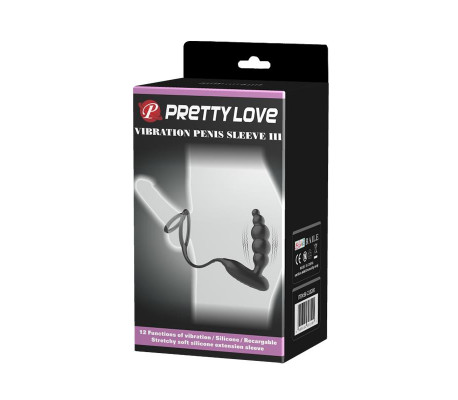 Plug Anal con Anillo para el Pene con Vibración