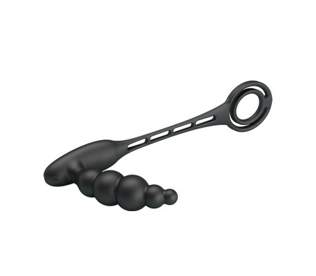 Plug Anal con Anillo para el Pene con Vibración