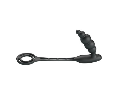 Plug Anal con Anillo para el Pene con Vibración