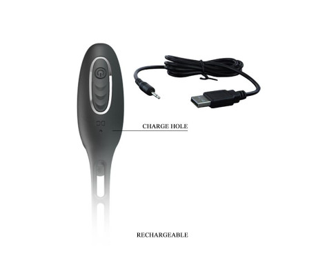Plug Anal con Anillo para el Pene con Vibración