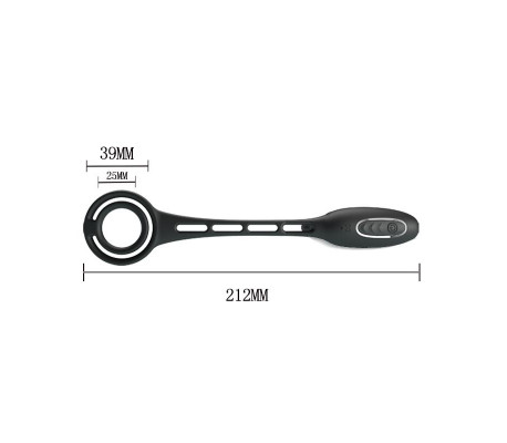 Plug Anal con Anillo para el Pene con Vibración