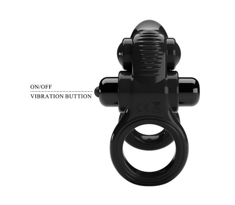 Passionate Anillo Doble para el Pene con Vibración