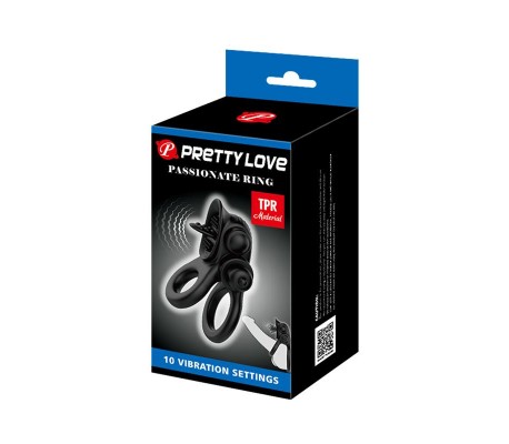 Passionate Anillo Doble para el Pene con Vibración