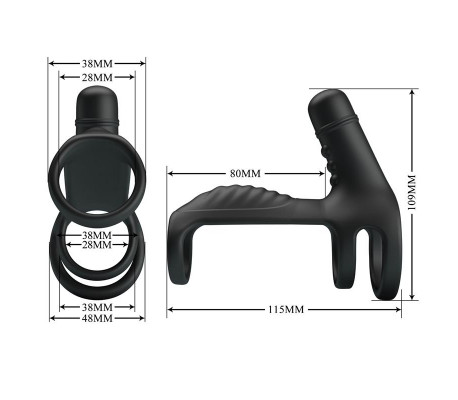 Sling Funda para el Pene con Vibración