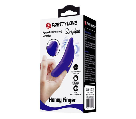 Estimulador de Dedo con Vibración Delphini Honey