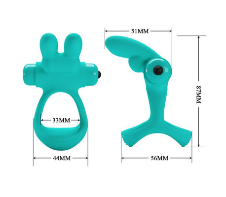 Anillo para el Pene con Vibración Passionate Dante Verde