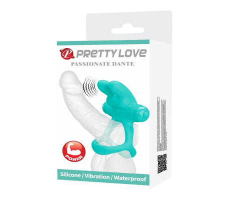 Anillo para el Pene con Vibración Passionate Dante Verde