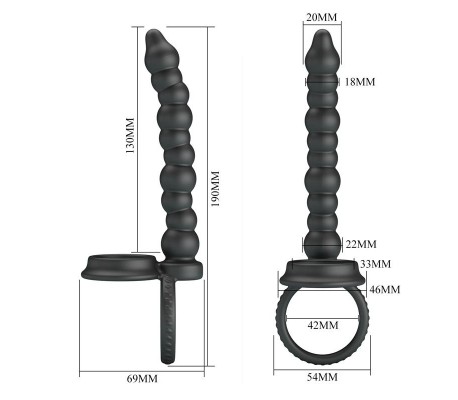 Dillion Cadena Anal con Anillo para el Pene