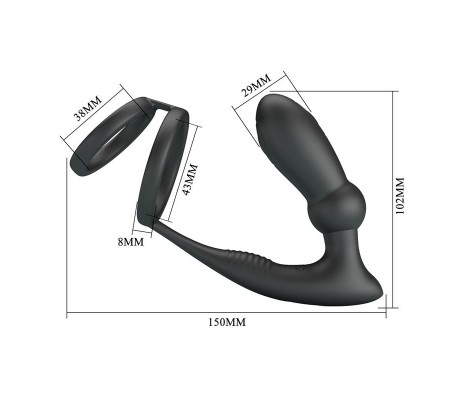 Emoni Anillo Vibrador para el Pene y Plug Anal