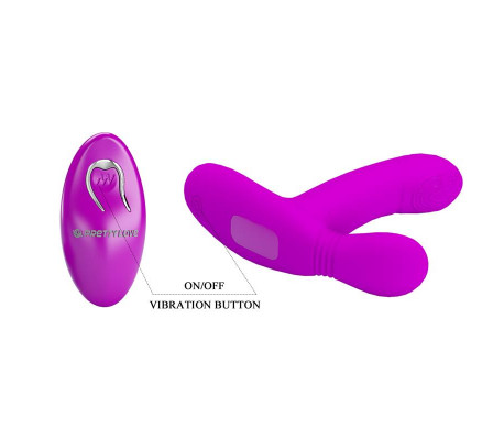 Geri Estimulador con Vibración y Licking con Control Remoto