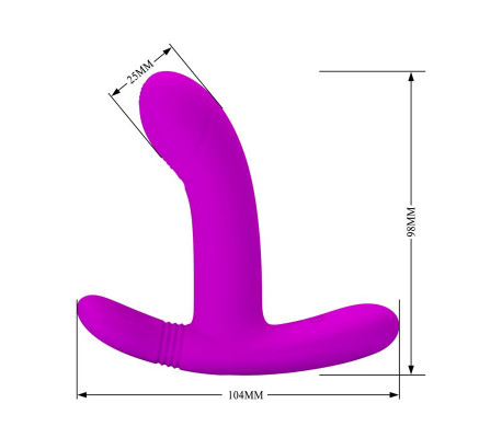 Geri Estimulador con Vibración y Licking con Control Remoto