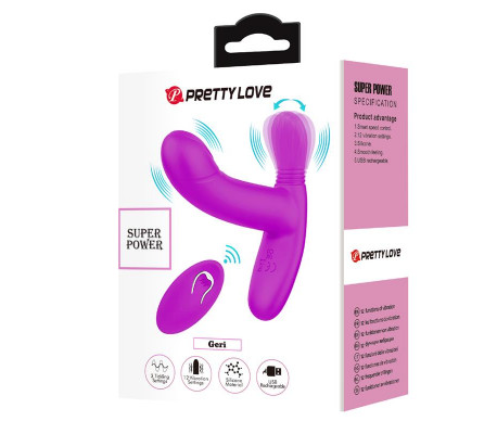 Geri Estimulador con Vibración y Licking con Control Remoto