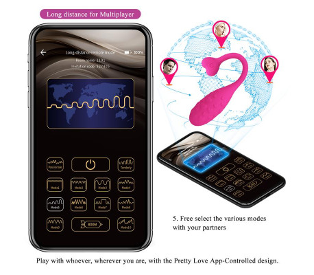 Fisherman Huevo Vibrador con APP
