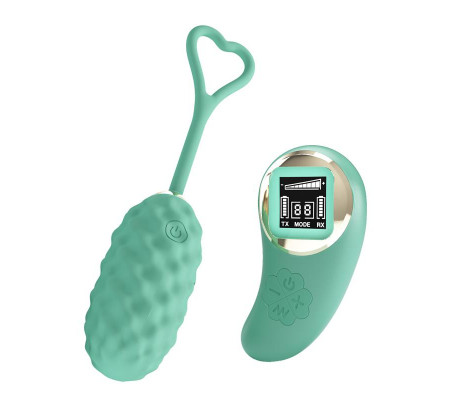 Vivian Huevo Vibrador con Control Remoto Pantalla Digital Verde