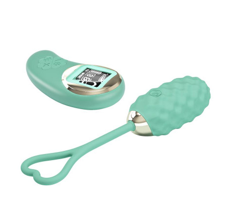 Vivian Huevo Vibrador con Control Remoto Pantalla Digital Verde