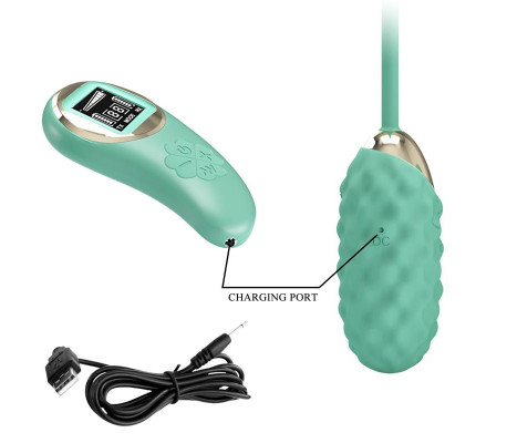 Vivian Huevo Vibrador con Control Remoto Pantalla Digital Verde
