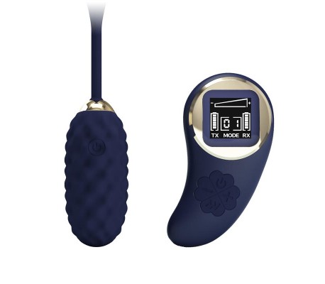 Vivian Huevo Vibrador con Control Remoto con Pantalla Digital Azul