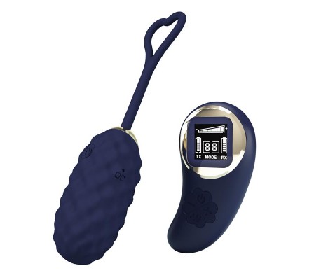 Vivian Huevo Vibrador con Control Remoto con Pantalla Digital Azul