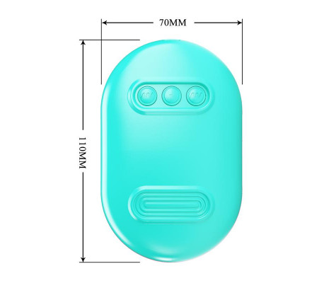 Surprise Box Huevo Vibrador y Pinzas para Pezones con Electro Estimulación Azul