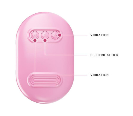 Surprise Box Huevo Vibrador y Pinzas para Pezones con Electro Estimulación Rosa