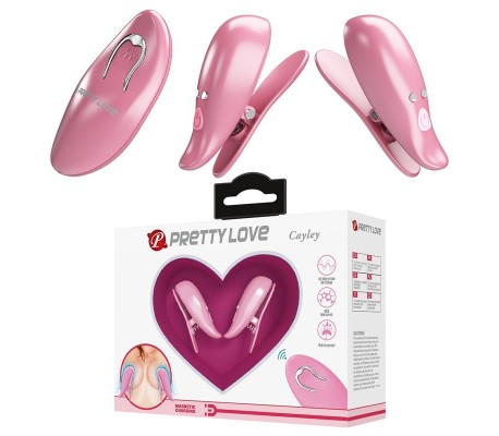 Cailey Pinzas para Pezones con Vibración y Control Remoto