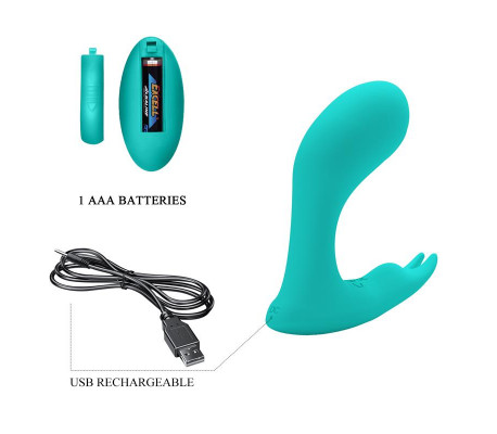 Idabelle Estimulador con Vibración y Pulsación con Control Remoto