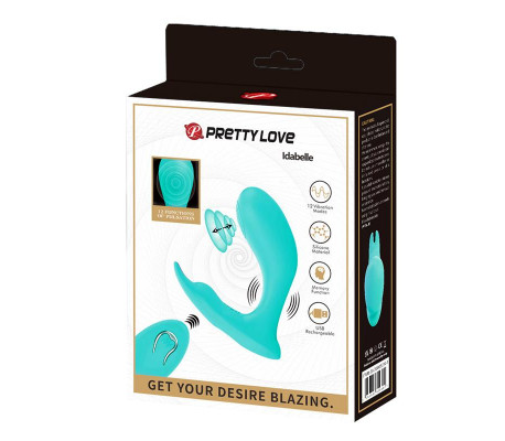 Idabelle Estimulador con Vibración y Pulsación con Control Remoto