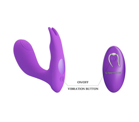 Idabelle Estimulador con Vibración y Pulsación Control Remoto
