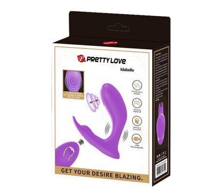 Idabelle Estimulador con Vibración y Pulsación Control Remoto