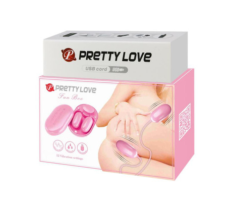 Fun Box Balas Vibradoras con Control Remoto Rosa