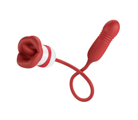 Estimulador de Boca Lameteo y Bala Vibradora con Thrusting Ashlyn