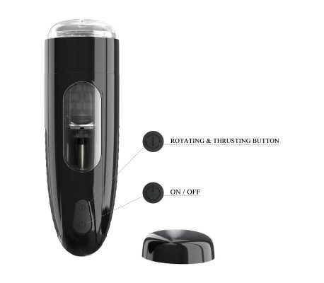 Masturbador Automático Marlos con Vibración y Movimiento USB