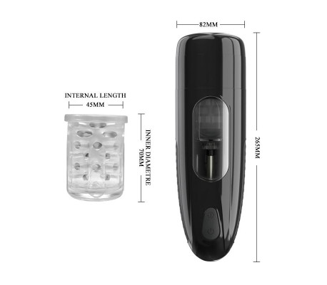 Masturbador Automático Marlos con Vibración y Movimiento USB