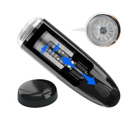 Masturbador Automático Marlos con Vibración y Movimiento USB